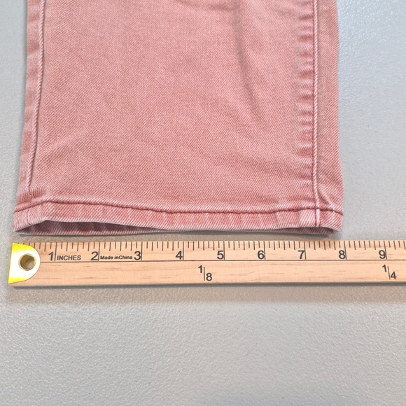 AVA & VIV Womens 16W Cropped Wide Leg Jeans Pink Wash Denim Fair Trade Certified - Picture 13 of 13